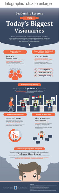 Infographic: Leadership Lessons from Today's Biggest Visionaries.